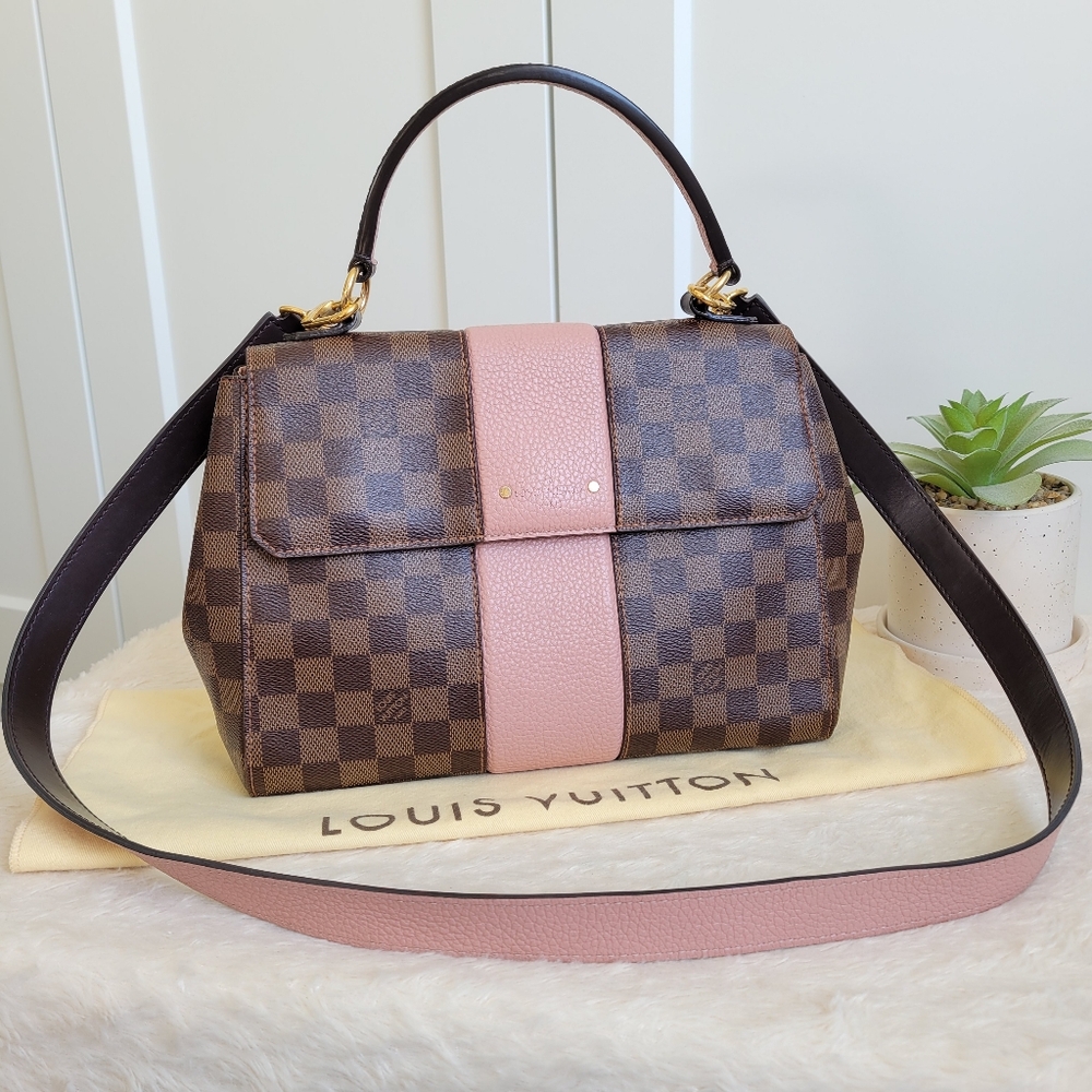 💕Louis Vuitton Satchel Crossbody - Bond Street MM Damier Ebene Rose Ballerine
